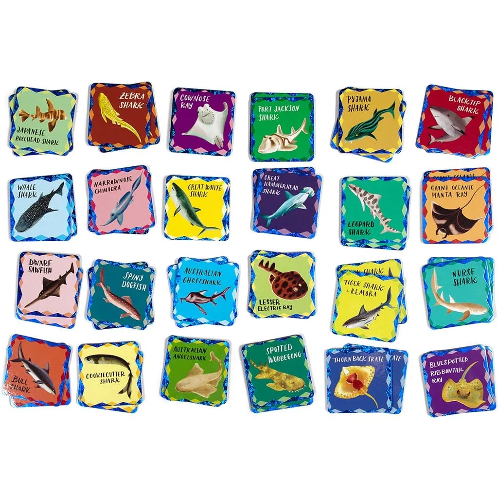Sharks & Friends Shiny Memory Matching Game