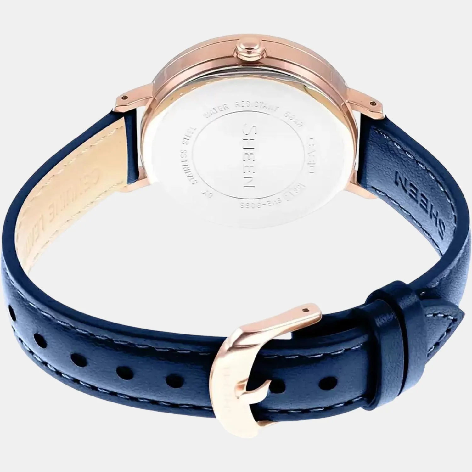 Sheen Women's Analog Leather Watch SX240 - SHE-3066PGL-7AUDF