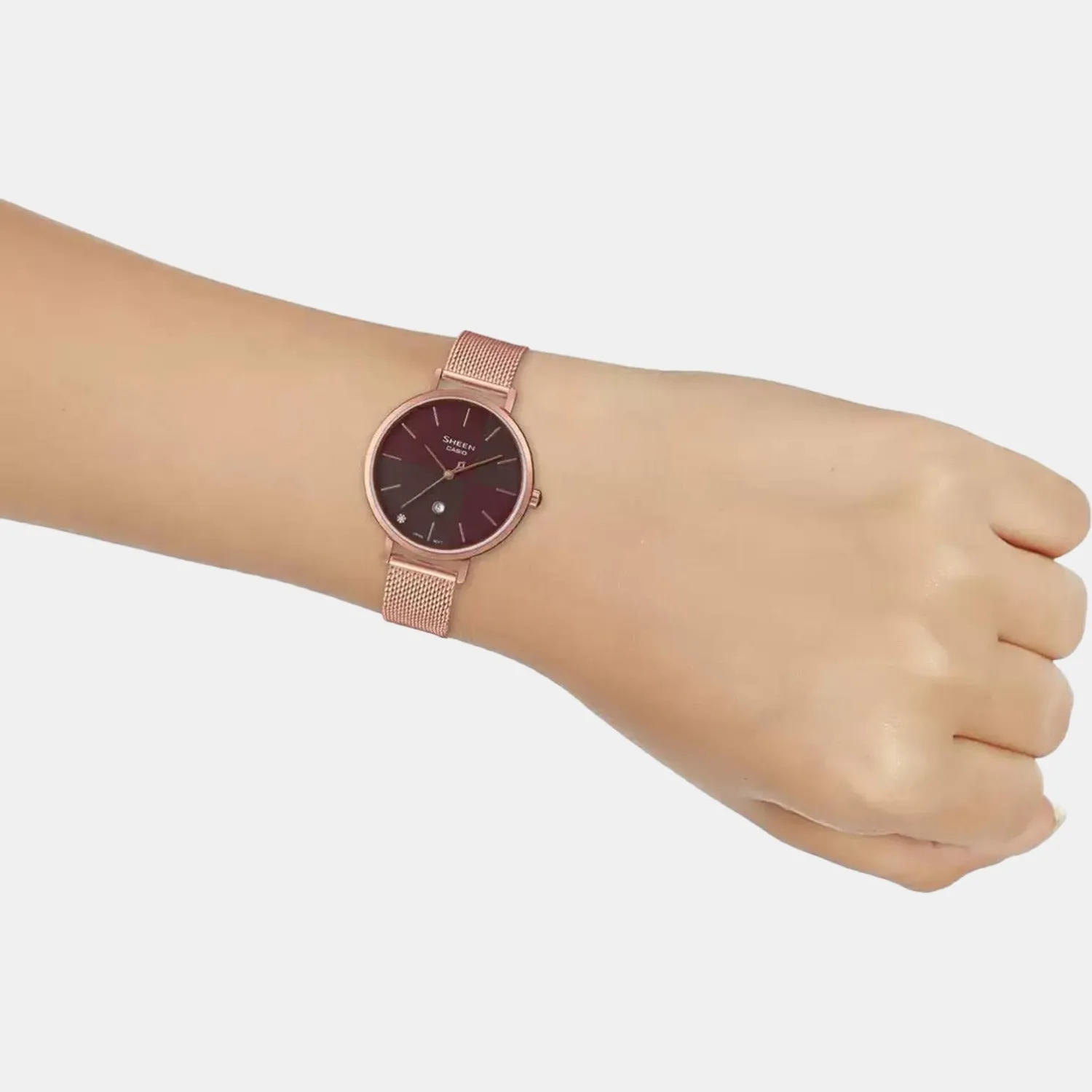 Sheen Women's Analog Stainless Steel Watch SH255 - SHE-4547PGM-5AUDF