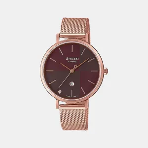 Sheen Women's Analog Stainless Steel Watch SH255 - SHE-4547PGM-5AUDF