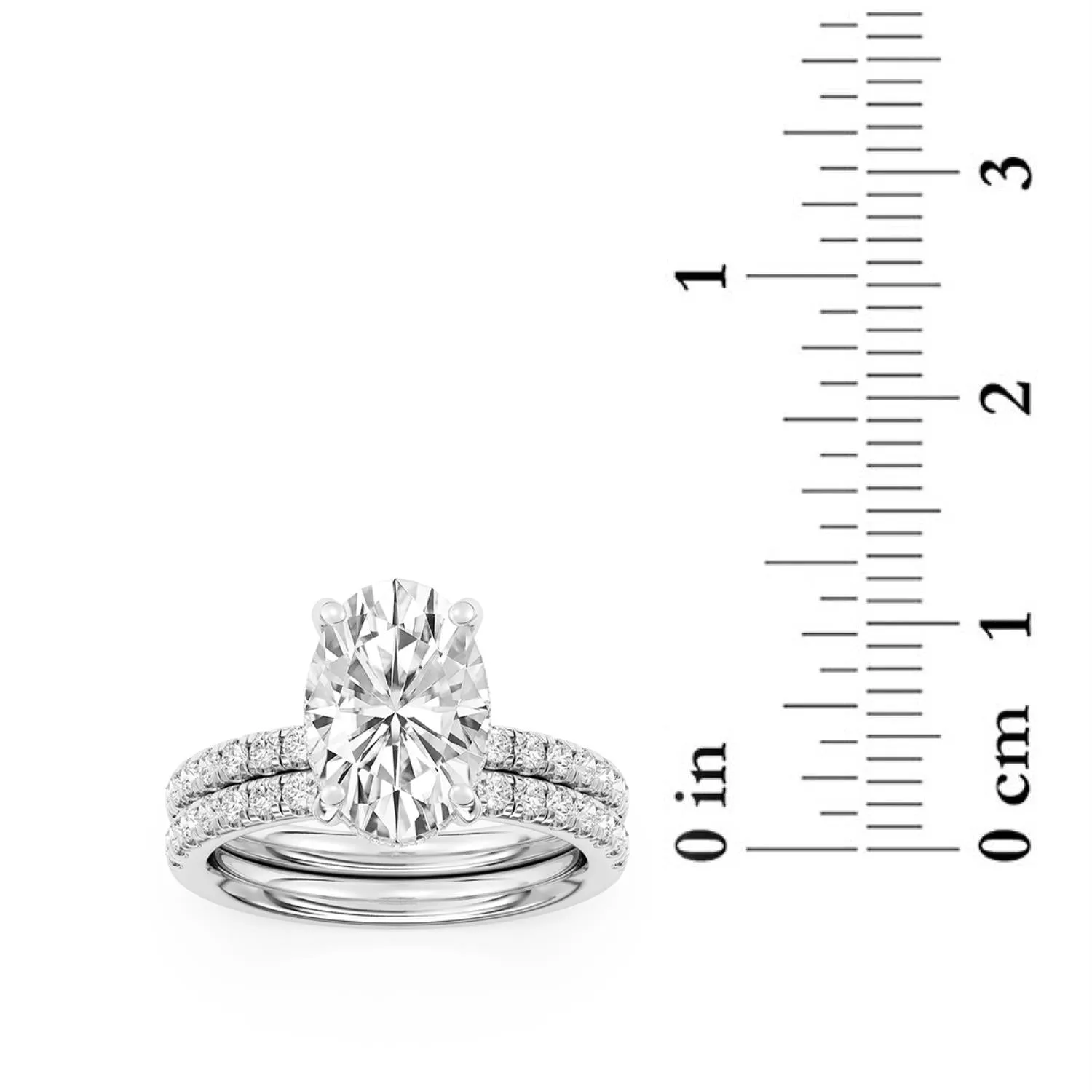 Signature EcoLove Diamond Dreams 4 CTW  100 Facet Centurion Diamond Bridal Set in Platinum