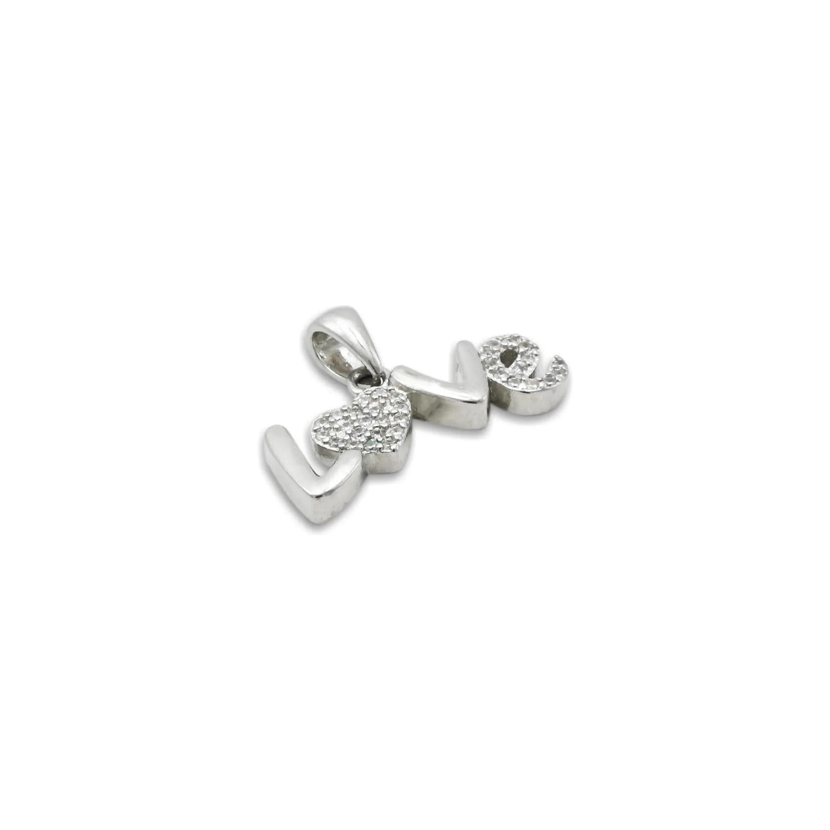 Silver Attractive Love Sign Pendent