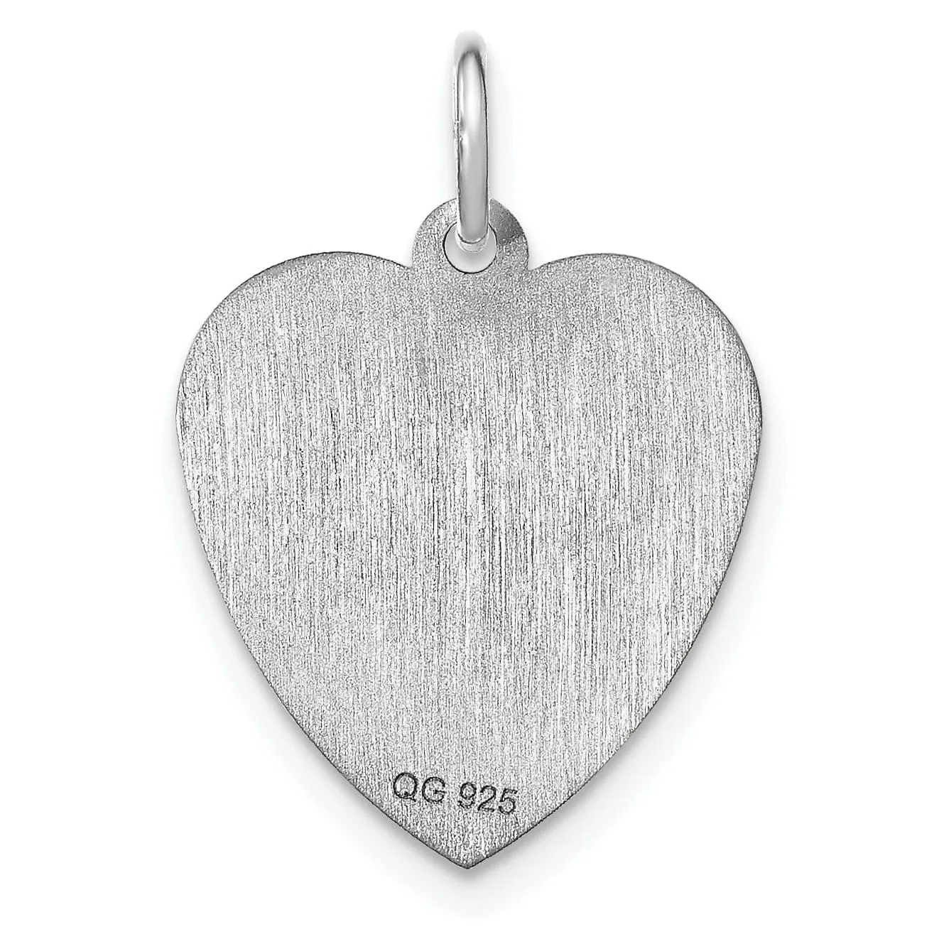 Silver On Graduation Day Heart Disc Charm