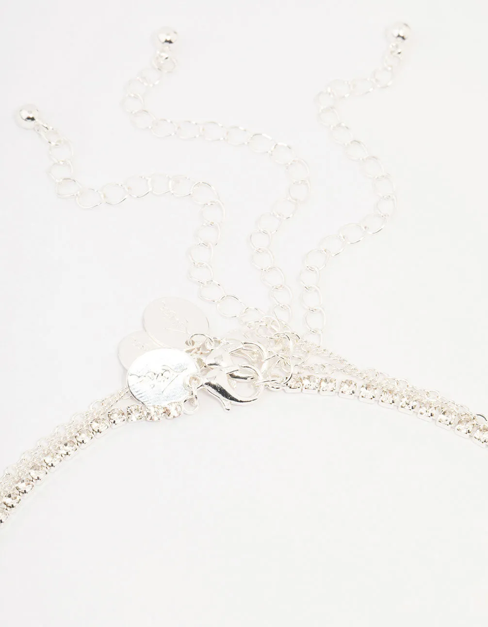Silver Plated Cupchain Pear & Pearl Necklace