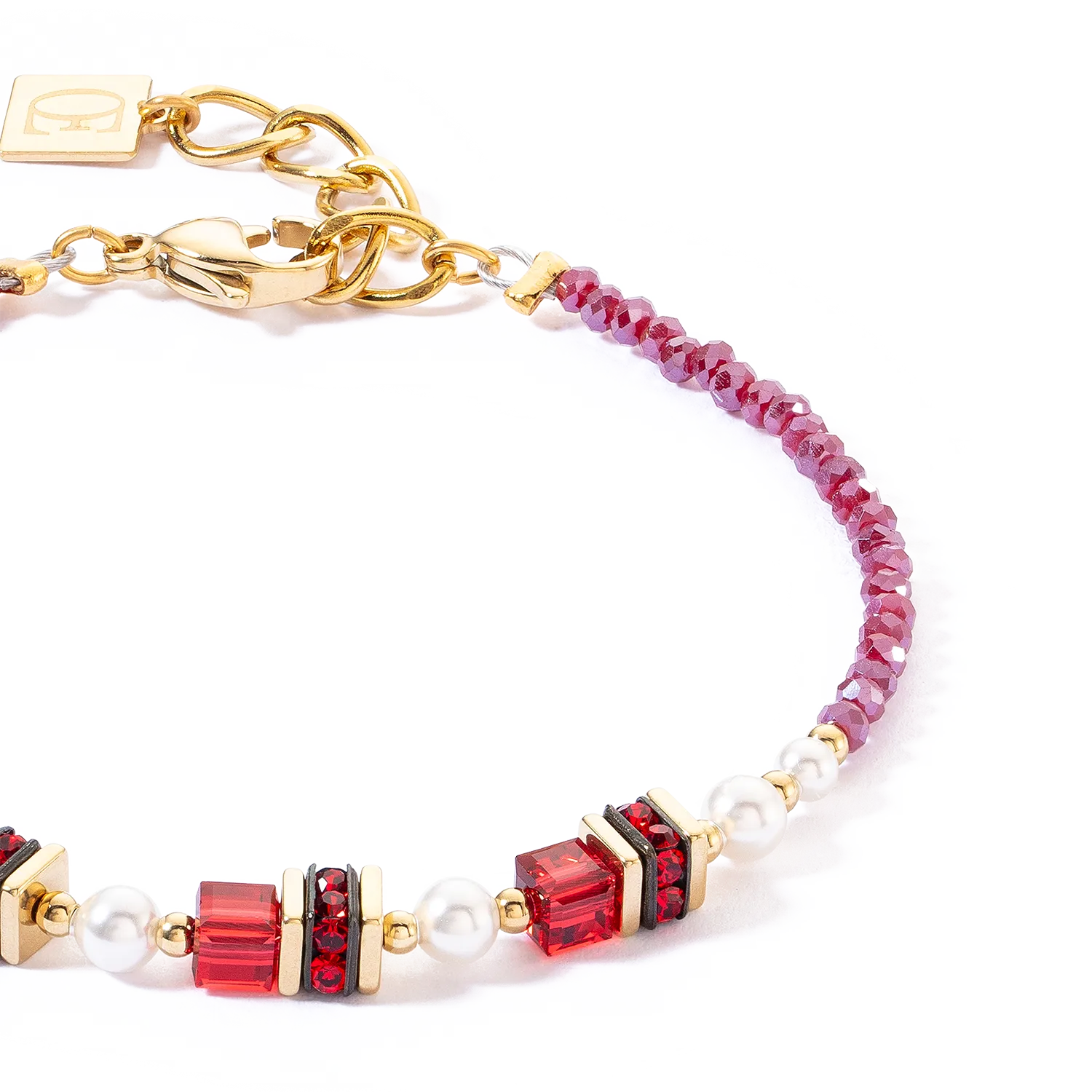 Sparkling Princess bracelet gold-red