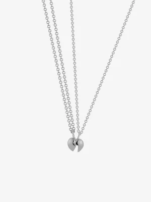 Split Heart Necklace Set