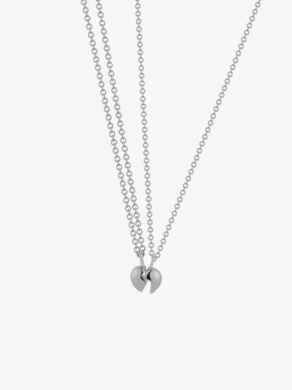 Split Heart Necklace Set