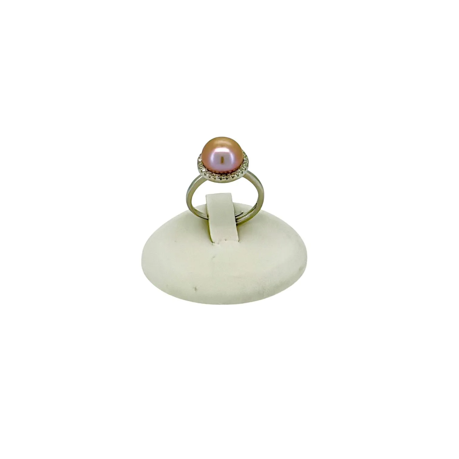 Sterling Silver 10mm Cultured Pink Pearl Ring