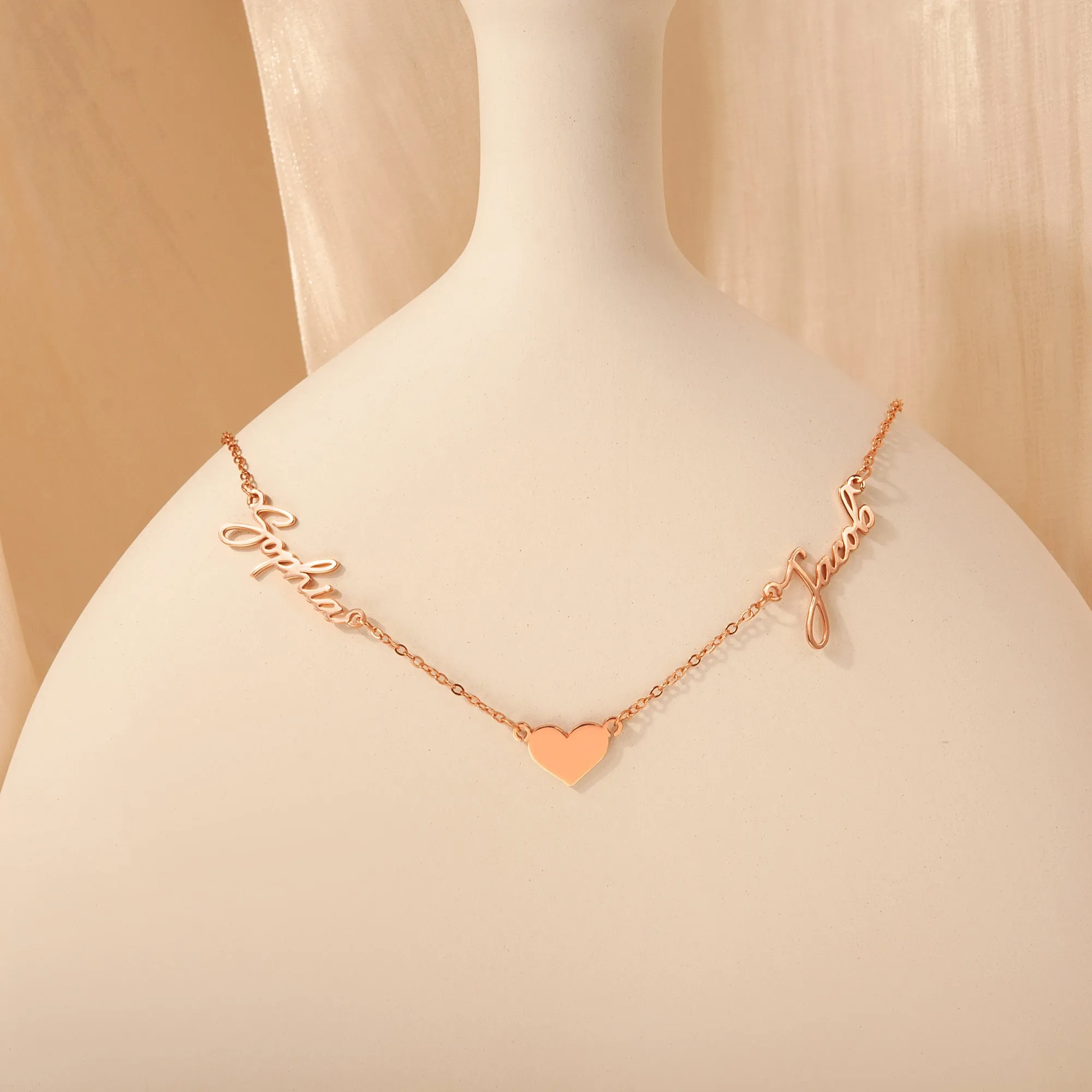 Two Name Couple's Necklace