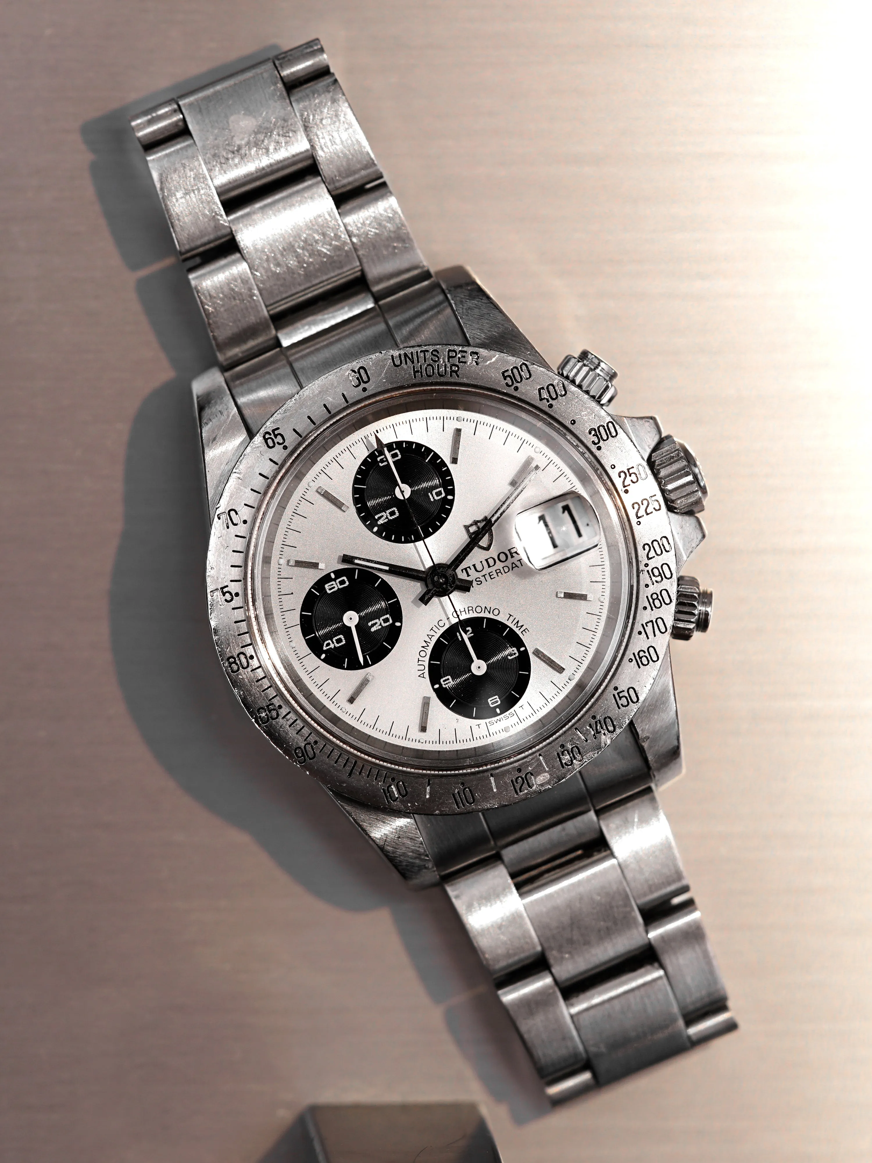 *Unpolished* 1989 Tudor Big Block Chronograph (Ref. 94300) W/ Papers and Hangtag