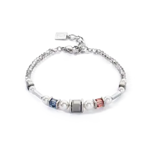 Vintage Pearl Mix bracelet silver-grey