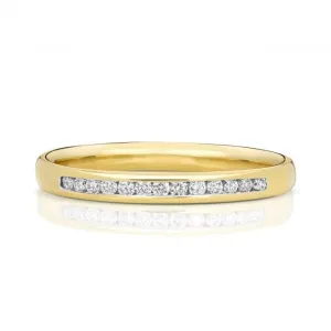 Wedding Band 9ct White Gold Diamond Eternity Ring W216/I