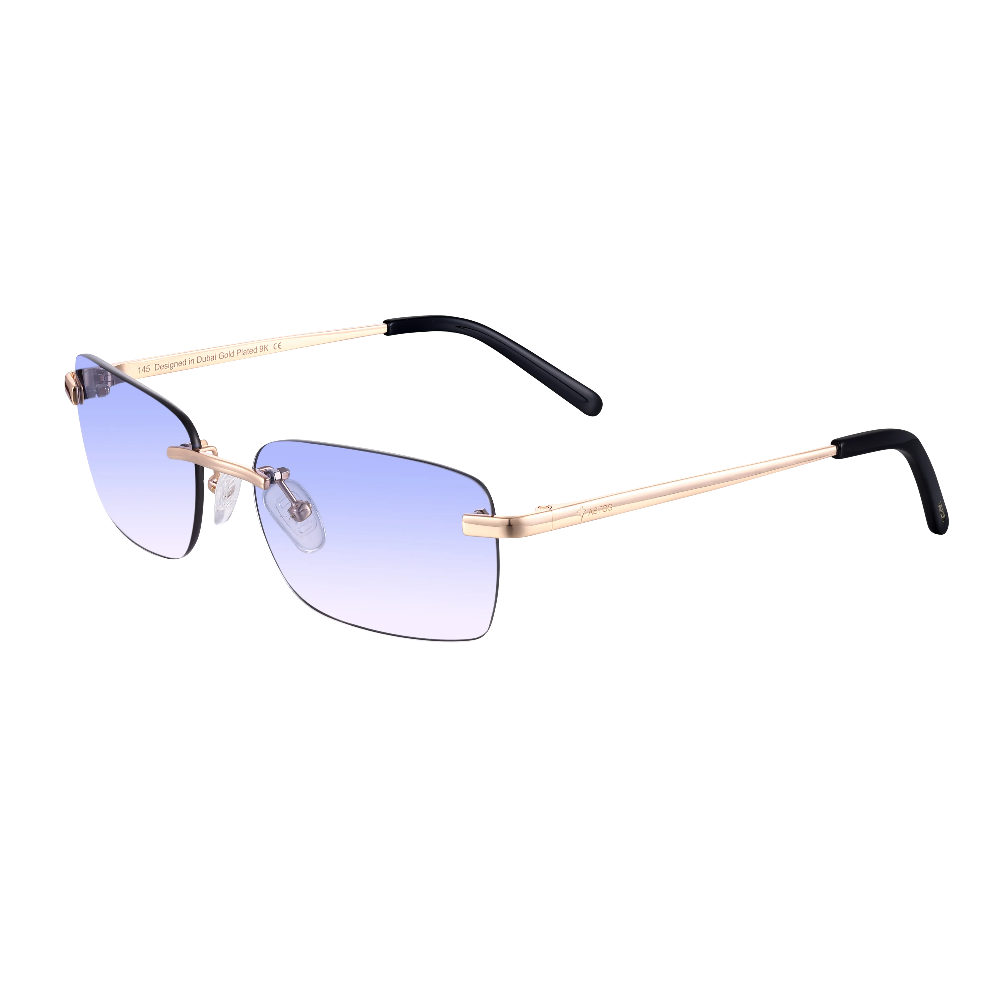 Women's Eyewear Blue gradient | 9K Gold plated